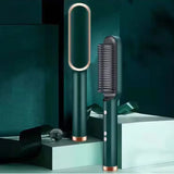 2-in-1 Electric Hair Straightening Comb with LCD Display and Curling Tool