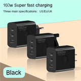 160W USB Type C Fast Charger with Quick Charge 3.0 for iPhone, Samsung, Xiaomi, Redmi, and OPPO