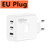 160W USB Type C Fast Charger with Quick Charge 3.0 for iPhone, Samsung, Xiaomi, Redmi, and OPPO