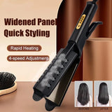 Curling and Straightening Dual Use Hair Straightener - Portable, Constant Temperature with 4 Gears for Effortless Styling