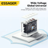 Essager 100W GaN USB Type C Car Charger for Quick Charge 4.0/3.0 - Fast Charging Solution for iPhone 14/13/12, Xiaomi, and MacBook