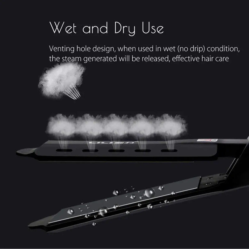 Curling and Straightening Dual Use Hair Straightener - Portable, Constant Temperature with 4 Gears for Effortless Styling