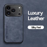 Luxury Leather iPhone 17 Pro Max Case - Shockproof Cover for Ultimate Protection