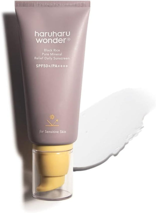 HaruHaru Wonder Black Rice Pure Mineral Relief Daily Sunscreen SPF 50+ (50 ml)