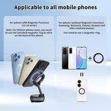 Foldable Magnetic Car Phone Holder – 360° Rotating Suction Cup Mount