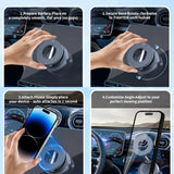Foldable Magnetic Car Phone Holder – 360° Rotating Suction Cup Mount