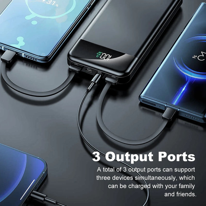 9000000mAh Power Bank - Fast Charging USB External Battery for Mobile Phones