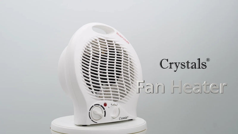KW Portable Electric Heater - 2000W Upright Hot Air Fan with Overheat Protection