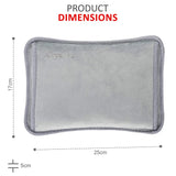 Rechargeable Hot Water Bottle – Grey Bed Hand Warmer & Massaging Heat Pad