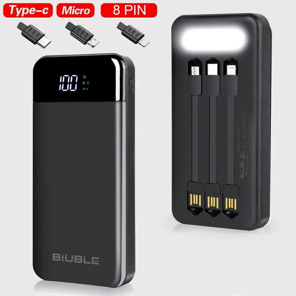 9000000mAh Power Bank - Fast Charging USB External Battery for Mobile Phones