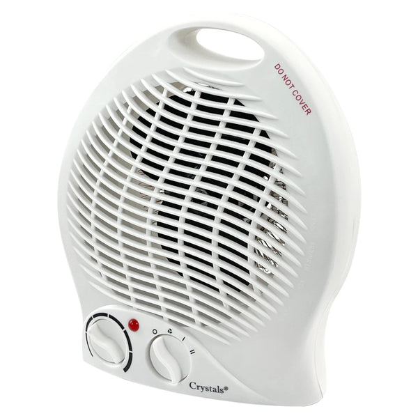 KW Portable Electric Heater - 2000W Upright Hot Air Fan with Overheat Protection