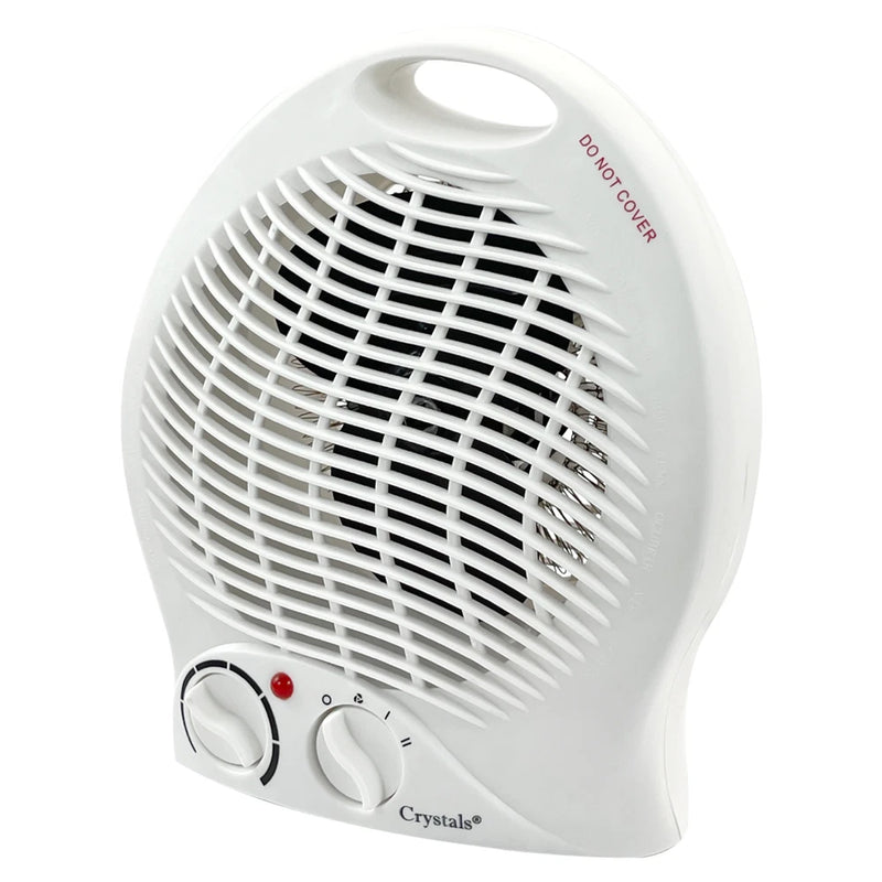 KW Portable Electric Heater - 2000W Upright Hot Air Fan with Overheat Protection